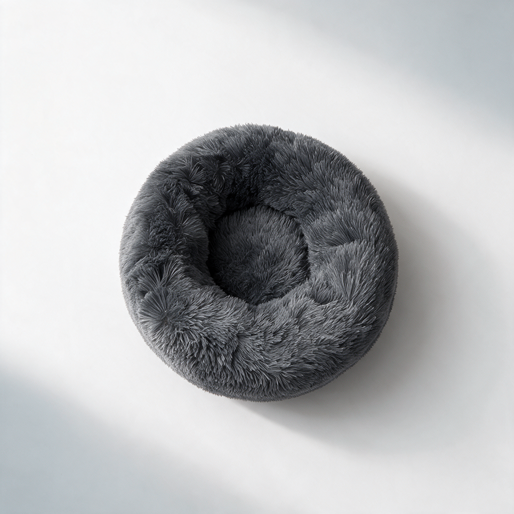Overhead view of the donut bed showing the raised rim